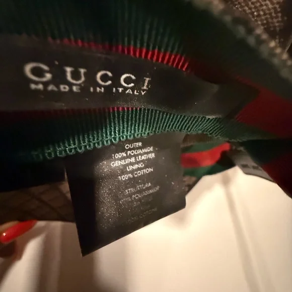 Gucci Green and Red Striped Cap - Picture 4 of 5